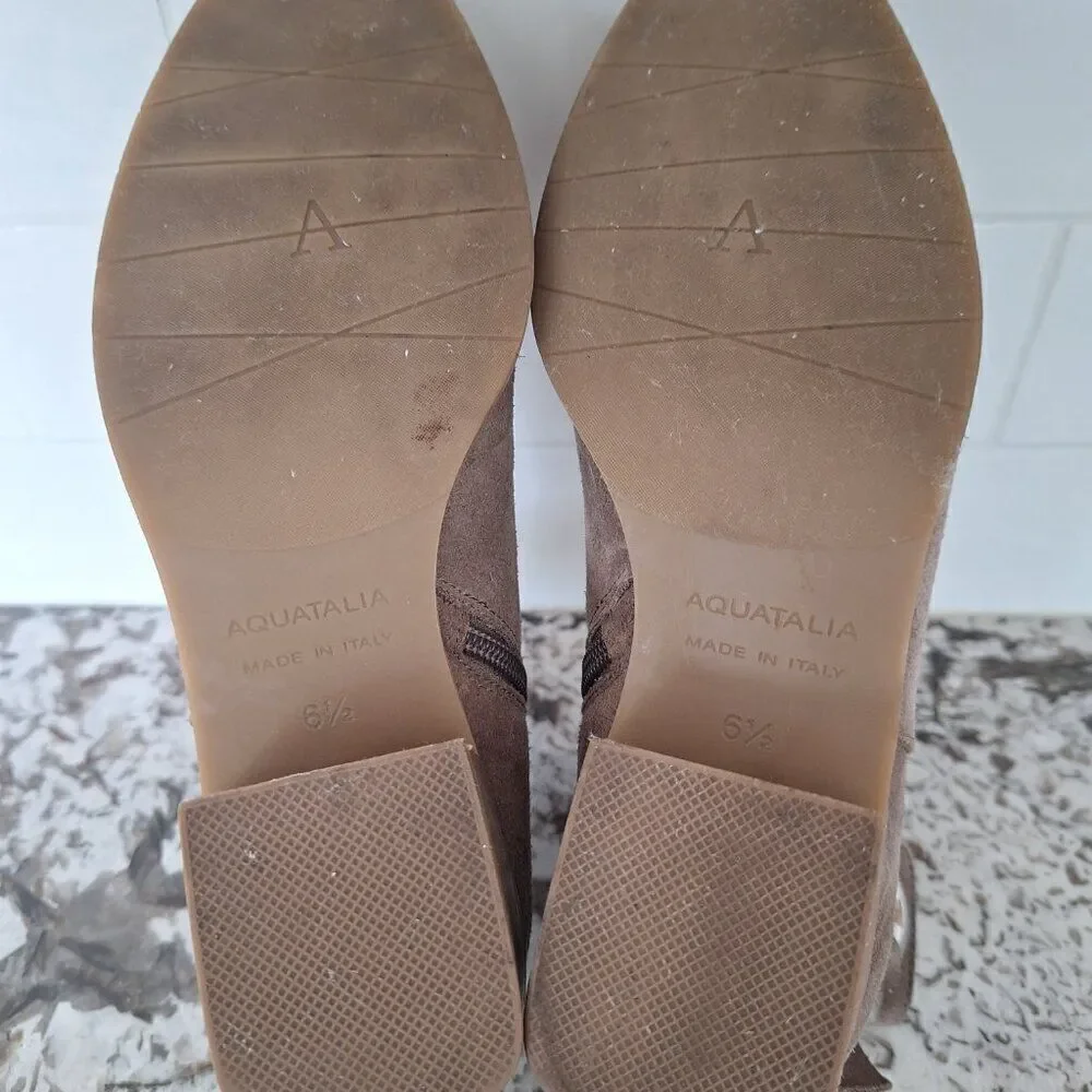 Aqutalia Suede Ankle  Booties‎ Size 6.5